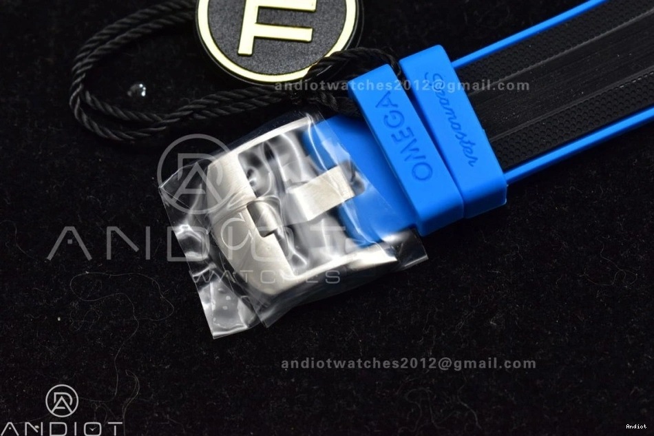 Ultra Blue 1:1 Ceramic 6000M Rubber Black Black SS Seamaster Dial TF Strap Best A2824 Bezel Deep Edition on 1218